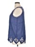 Soft Surroundings Blue Sleeveless Blouse Size XL - photo 5