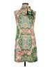 Vince Camuto Paisley Green Cocktail Dress Size 4 (petite) - photo 1