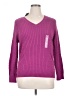 Karen Scott 100% Cotton Purple Pullover Sweater Size XL - photo 1