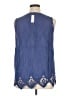 Soft Surroundings Blue Sleeveless Blouse Size XL - photo 2