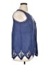 Soft Surroundings Blue Sleeveless Blouse Size XL - photo 4