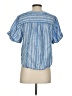Pilcro 100% Linen Blue Short Sleeve Blouse Size XS - photo 2