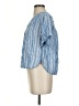 Pilcro 100% Linen Blue Short Sleeve Blouse Size XS - photo 5