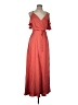 Nine West 100% Polyester Orange Casual Dress Size L - photo 1