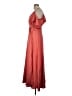 Nine West 100% Polyester Orange Casual Dress Size L - photo 5