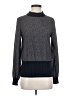 French Connection 100% Polyester Polka Dots Blue Turtleneck Sweater Size S - photo 1