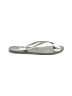 Havaianas Silver Flip Flops Size 9 - 10 - photo 1