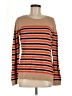 Talbots Outlet Stripes Brown Pullover Sweater Size M - photo 1