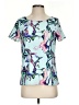 Cooper & Ella 100% Polyester Teal Short Sleeve Blouse Size S - photo 1
