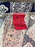 Pink Rose Paisley Blue Casual Pants Size L - photo 4