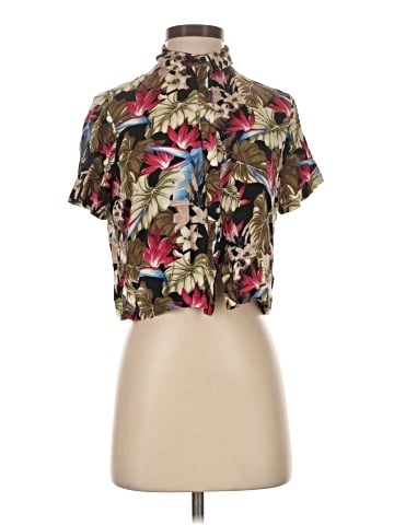 Topshop Short Sleeve Blouse (view 1)