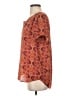 DR2 100% Polyester Orange Short Sleeve Blouse Size S - photo 5