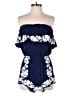 Charlotte Russe 100% Rayon Blue Romper Size S - photo 1