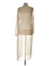 Jkara 100% Polyester Solid Ivory Kimono Size 10 - photo 2