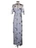 JS Collections 100% Polyester Silver Cocktail Dress Size 2 - photo 2