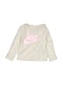 Nike 100% Cotton Silver Long Sleeve T-Shirt 0-3 MO / 3 MO - photo 1