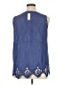 Soft Surroundings Blue Sleeveless Blouse Size XL - photo 2