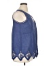 Soft Surroundings Blue Sleeveless Blouse Size XL - photo 4
