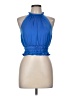 Lavish 100% Polyester Blue Sleeveless Blouse Size M - photo 1