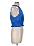 Lavish 100% Polyester Blue Sleeveless Blouse Size M - photo 4