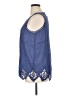 Soft Surroundings Blue Sleeveless Blouse Size XL - photo 5