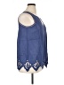 Soft Surroundings Blue Sleeveless Blouse Size XL - photo 4