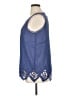 Soft Surroundings Blue Sleeveless Blouse Size XL - photo 5