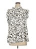 Angashion Ivory Sleeveless Blouse Size XL - photo 1