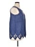 Soft Surroundings Blue Sleeveless Blouse Size XL - photo 4