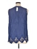 Soft Surroundings Blue Sleeveless Blouse Size XL - photo 2