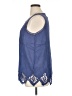 Soft Surroundings Blue Sleeveless Blouse Size XL - photo 5