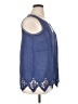 Soft Surroundings Blue Sleeveless Blouse Size XL - photo 4