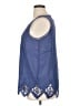 Soft Surroundings Blue Sleeveless Blouse Size XL - photo 5