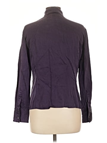 Lafayette 148 New York Long Sleeve Silk Top (view 2)