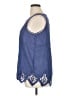 Soft Surroundings Blue Sleeveless Blouse Size XL - photo 5