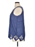 Soft Surroundings Blue Sleeveless Blouse Size XL - photo 5