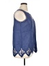 Soft Surroundings Blue Sleeveless Blouse Size XL - photo 4