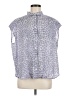 Assorted Brands Blue Sleeveless Button-Down Shirt Size M (estimated) - photo 1