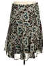 George 100% Polyester Paisley Teal Casual Skirt Size 12 - photo 1