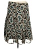 George 100% Polyester Paisley Teal Casual Skirt Size 12 - photo 2