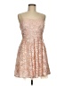 Emerald Sundae 100% Polyester Paisley Tan Cocktail Dress Size 7 - photo 1