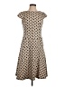 Anne Klein 100% Polyester Polka Dots Tan Casual Dress Size 4 - photo 1