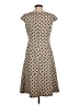 Anne Klein 100% Polyester Polka Dots Tan Casual Dress Size 4 - photo 2