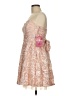 Emerald Sundae 100% Polyester Paisley Tan Cocktail Dress Size 7 - photo 5