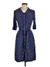 Laundry by Shelli Segal Print Blue Casual Dress Size 6 - photo 1
