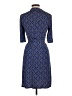 Laundry by Shelli Segal Print Blue Casual Dress Size 6 - photo 2