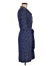Laundry by Shelli Segal Print Blue Casual Dress Size 6 - photo 4