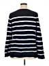 J.Jill Stripes Black Pullover Sweater Size XL - photo 2