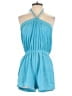 Tropical Escape Solid Blue Romper Size S - photo 1