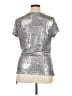 MSK Metallic Silver Short Sleeve Top Size XL - photo 2